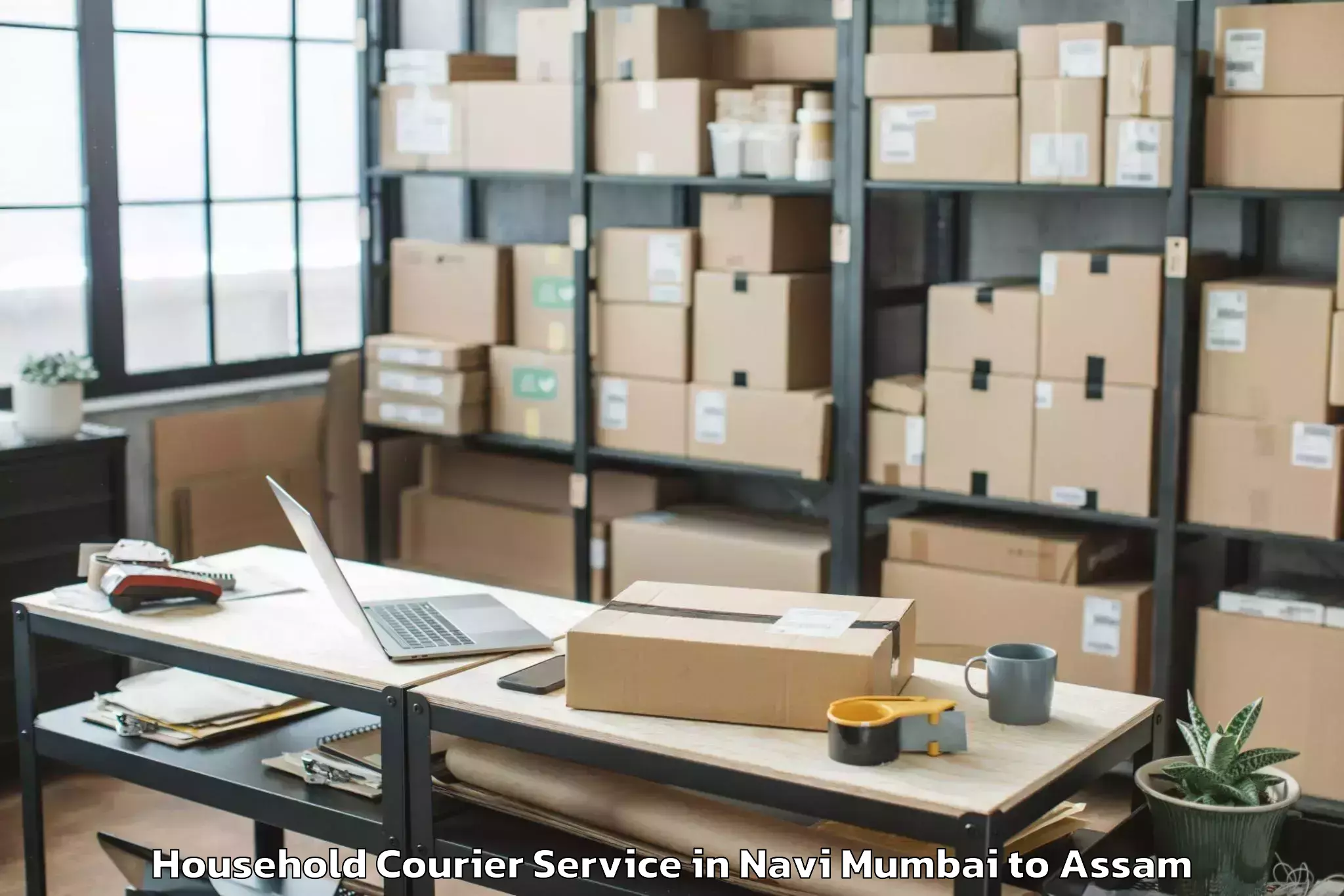 Hassle-Free Navi Mumbai to Patharkandi Household Courier